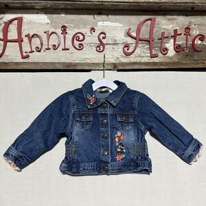 💥Vintage Original Minnie by Disney Snap Denim Jean Jacket 18 Month